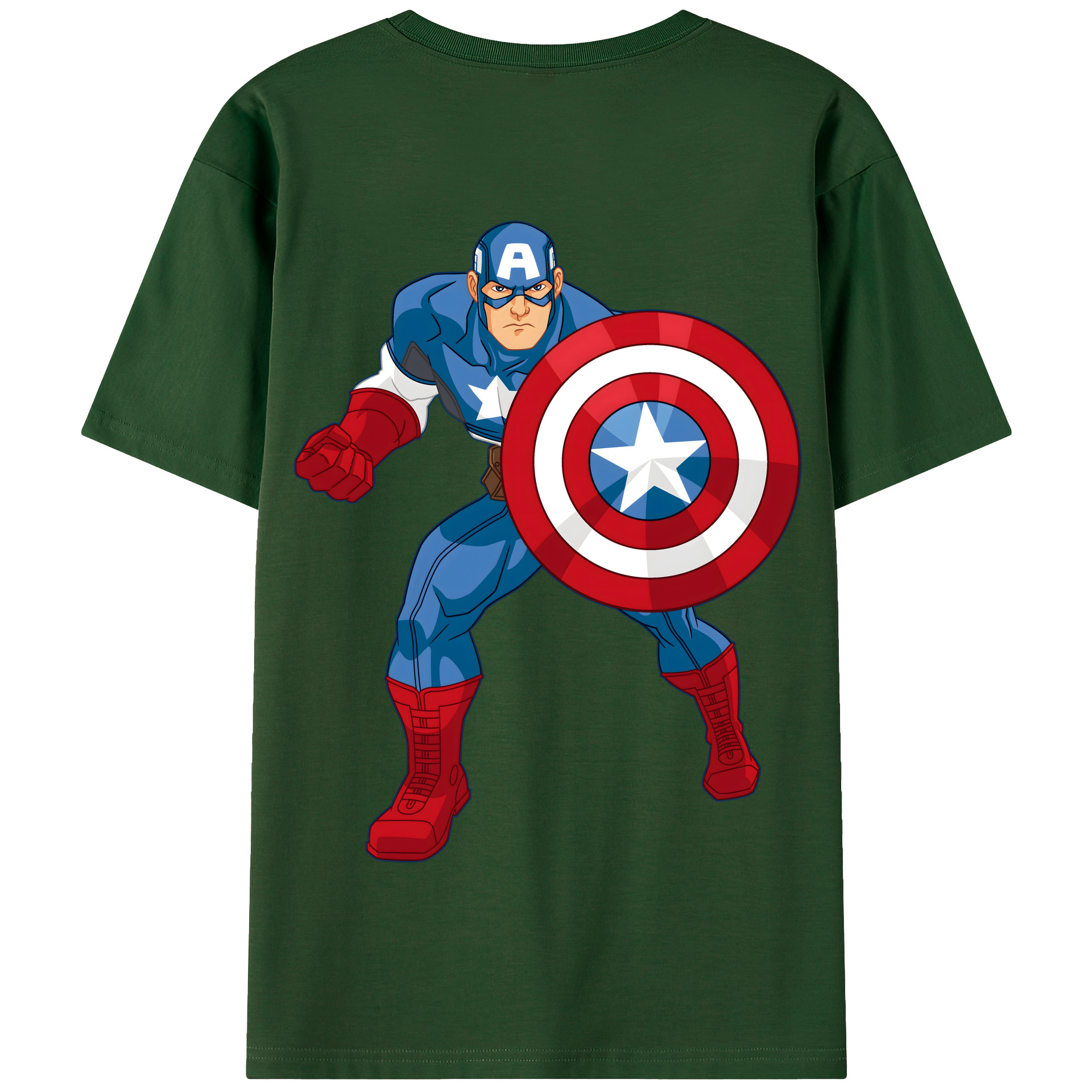 （画像用） アベンジャーズ The Avengers 綿100％半袖Tシャツ（背面プリント）